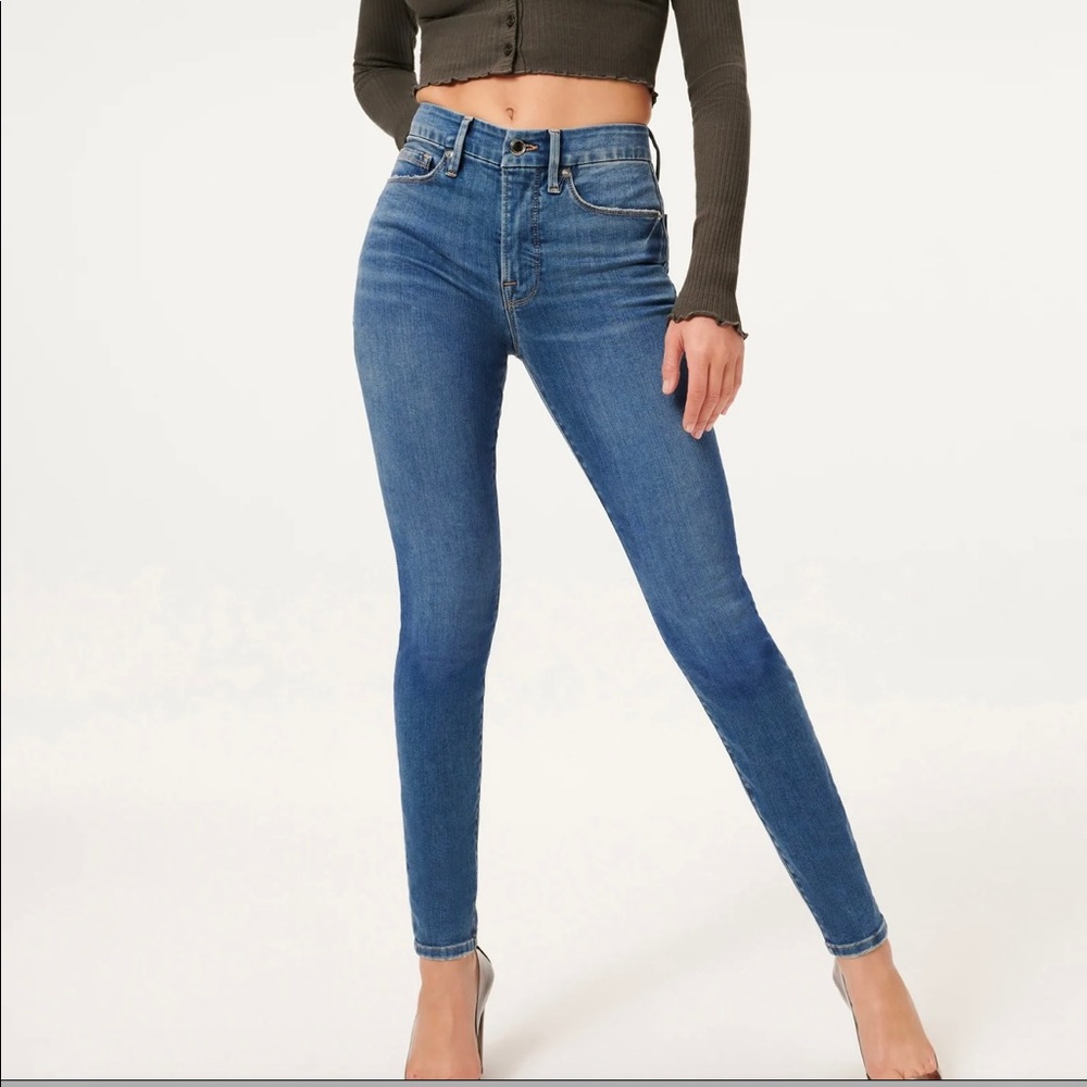 NWOT. Good American Good Waist High Rise Skinny
